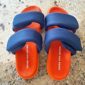 Dries Van Noten Nylon Sandal 'Orange Blue'